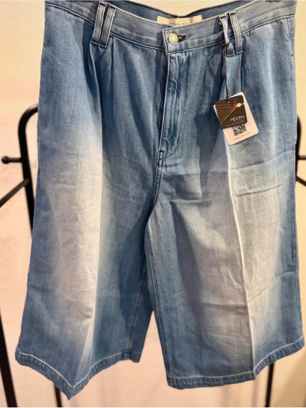 Hidden Jeans Light Blue Denim Bermuda Shorts